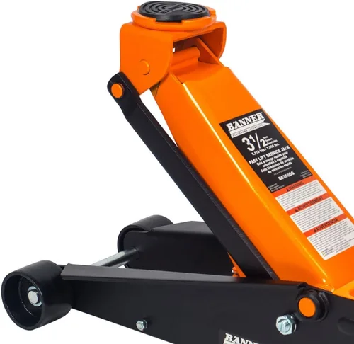 Vista 3 de Blackhawk Banner Gato de piso de 3.5 toneladas - Elevador hidráulico profesional resistente para automóvil, camión, SUV