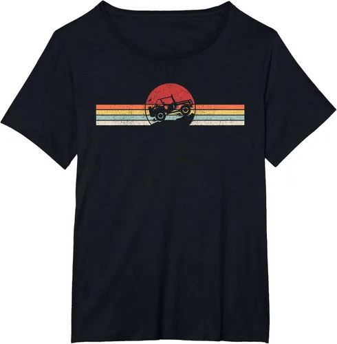 Vista 30 de Camiseta retro vintage Off Road 4X4 Negro