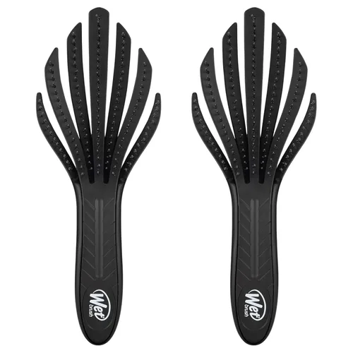 Vista 15 de Wet Brush Go Green Cepillo desenredante para rizos, negro, cerdas desenredantes IntelliFlex ultrasuaves que se deslizan a través de los enredos
