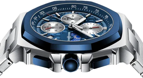 Vista 2 de Reloj de cuarzo para hombre de negocios de acero inoxidable impermeable multifuncional cronometraje