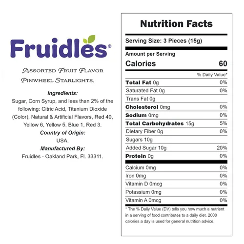 Vista 2 de Caramelos duros con sabor a fruta surtido, Kosher, envueltos individualmente (1 libra)