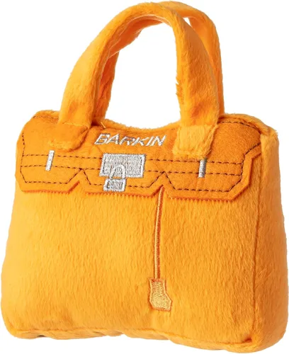 Vista 5 de Haute Diggity Dog Barkin Bag, juguetes de peluche de diseñador para perros con chirriador interactivo, enriquecimiento estimulante para mascotas