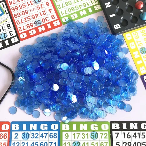 Vista 6 de YH Poker 1000 fichas de marcadores de fichas de bingo – Discos de plástico, juego de contadores de fichas, ideal para fiestas, aula, juegos, noche