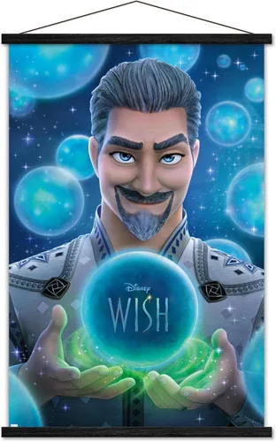 Vista 8 de Trends International Disney Wish - Póster de pared King Magnifico de una hoja, 22.37 x 34.00 pulgadas, paquete de impresión premium y colgador