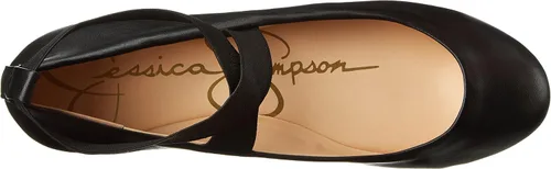 Vista 5 de Jessica Simpson Mandayss Women's Pull-On Criss-Cross Ankle Ballet Flats Shoes