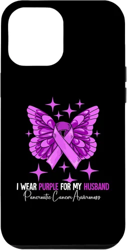 Vista 25 de I Wear Purple For My Husband Pancreatic Cancer Awareness Case for iPhone 16