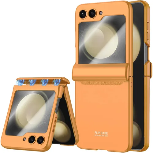 Vista 11 de STORMTAL Funda protectora delgada para Samsung Galaxy Z Flip 5, protección de bisagra, protector de pantalla integrado, carga inalámbrica, a prueba