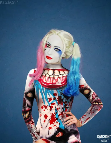 Vista 7 de KatchOn, Scary Halloween Jumpsuits for Women - Sexy Clown Costume for Women Halloween Scary Costumes for Women, Cosplay