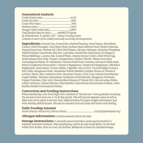 Vista 9 de Kaytee Food de The Wild Natural Pet Parrot Food, 2.5 libras