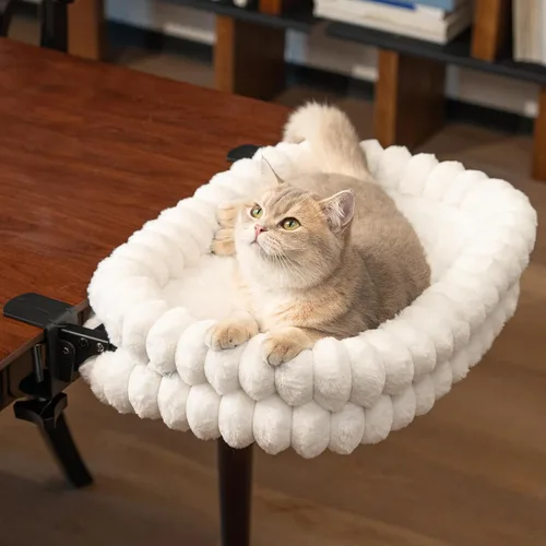Vista 11 de CHEERPALS Cloud - Hamaca plegable para gatos de interior Gris