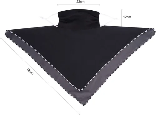 Vista 4 de Bufanda tipo bandana para mujeres y niñas, con cintas elásticas para las orejas, polaina para el cuello, pasamontañas, protección contra el polvo