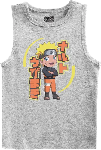 Vista 3 de Ripple Junction Naruto Shippuden Chibi Naruto - Camiseta sin mangas para adultos con licencia
