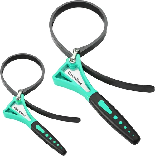 Vista 10 de ValueMax Llave de correa de 2 piezas, juego de llaves de filtro de aceite Naranja