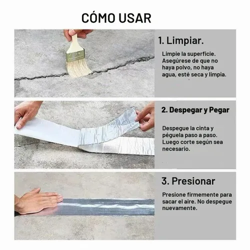 Vista 3 de Cinta de butilo impermeable, cinta de sellado de butilo de papel de aluminio para fugas, cinta de goma butílica para cosechar barcos, sellado