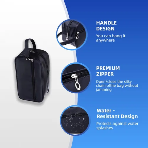 Vista 4 de Tumecos Kit de aseo Dopp Organizador de electrónica de viaje, bolsa de accesorios de afeitado