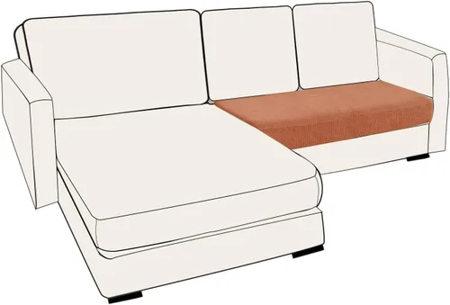 Vista 127 de UNBBRRL Fundas de cojín de asiento para sofá, elásticas, funda de cojín individual para sofá, fundas de cojín para sofá, fundas de héroe protegen