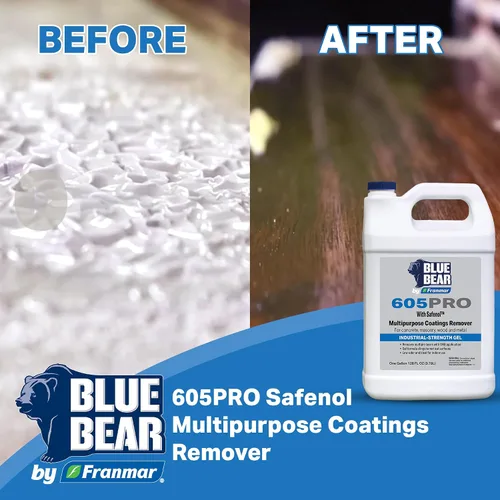 Vista 2 de Blue Bear 605 Pro Removedor de recubrimientos, cubeta de 5 galones (640 onzas)