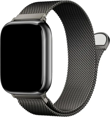 Vista 10 de Milanese Loop Compatible with Apple Watch Bands 46 44 45 49mm Men and Women A-Medianoche