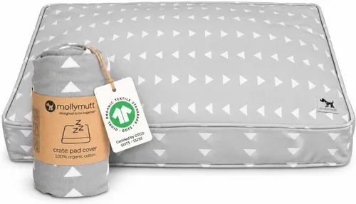 Vista 11 de Molly Mutt Morning - Funda para jaula de perro, 100% algodón orgánico con certificación GOTS para cama de perro o cachorro, duradera, lavable
