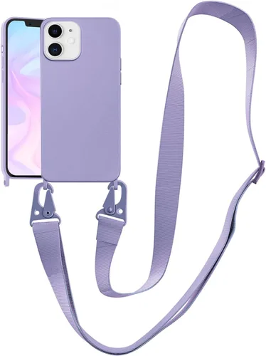 Vista 114 de Funda compatible con iPhone 8 Plus, iPhone 7 Plus/6 Plus/6S Plus con cordón, funda cruzada para iPhone con correa ajustable de silicona para iPhone