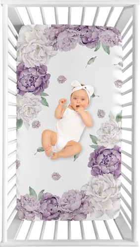 Vista 16 de Sweet Jojo Designs Sábanas ajustables para cuna de bebé (rosa sólido) para niñas, guardería infantil, habitación de niños pequeños - Tamaño estándar