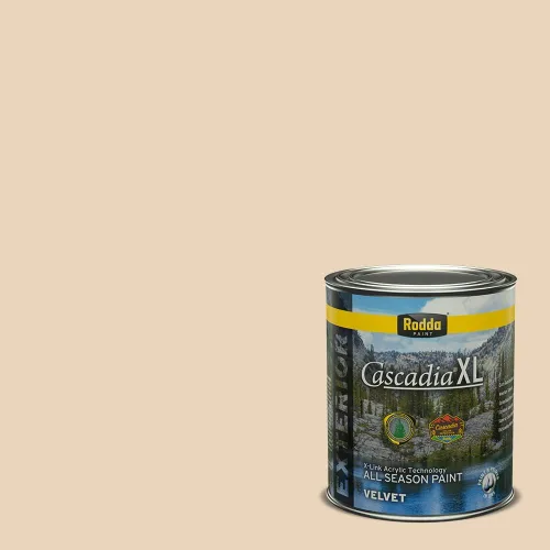 Vista 291 de Rodda Paint CASCADIA ZERO - Pintura plana e imprimación para interiores en uno, cuarto de galón, crema de ballet