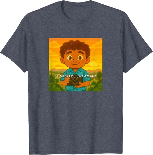 Vista 111 de Camiseta El Niño de la Cámara – Diseño Oficial del Cuento Ilustrado