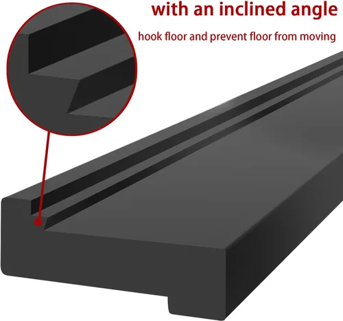 Vista 3 de NAACOO Bloque de roscado para suelo de tablón de vinilo, 3 bordes - Compatible con diferentes grosores de suelo. Doble cara con muescas - Uso