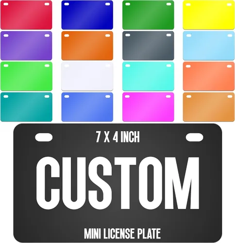 Vista 7 de Placa de matrícula personalizada – Placas para Carro Personalizadas – Placa de matrícula personalizada – Placas de vanidad para la parte delantera