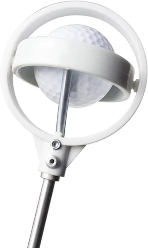 Vista 4 de Recuperador de pelotas de golf o herramienta de recogida con extensible automático, inoxidable para arbusto de agua blanco amarillo 2 colores regalo