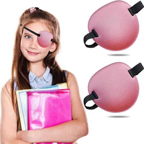 Vista 15 de 2 parches oculares ajustables para tratar la ambliopía u ojo vago, válidos para el ojo derecho o izquierdo, color negro