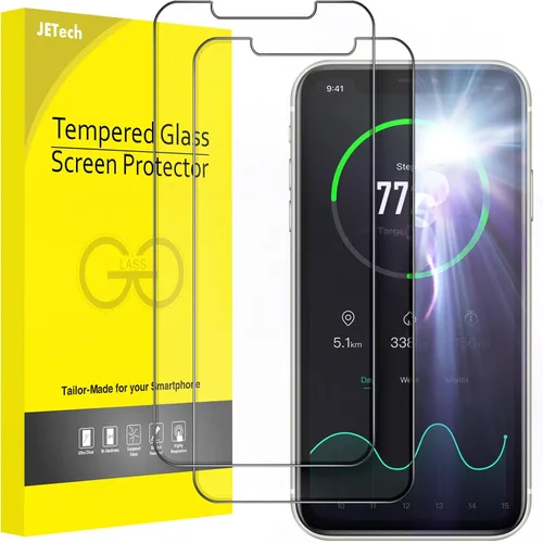 Vista 13 de JETech Protector de pantalla para iPhone 8 Plus y iPhone 7 Plus, 5.5 pulgadas, película de vidrio templado, paquete de 3