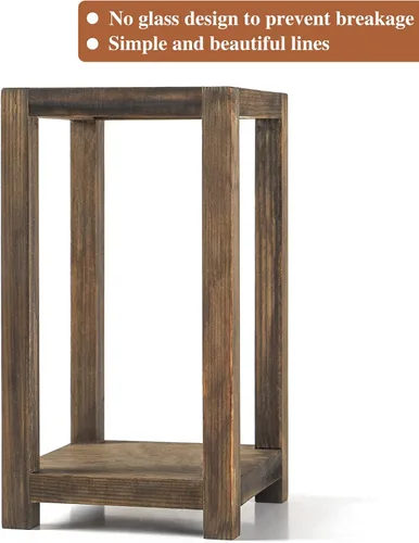 Vista 3 de 12 piezas de centro de mesa de madera para boda, decoración rústica de mesa de boda, decoración de granja, portavelas de madera, regalo de boda