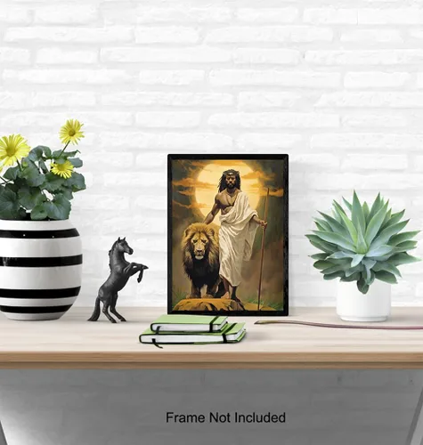 Vista 5 de Arte afroamericano, póster de Jesús para hombre negro, regalos cristianos inspiradores para afroamericanos, hombres negros, mujeres, arte religioso