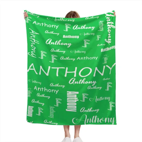 Vista 15 de Manta de bebé azul personalizada con nombre para niño, manta de bebé personalizada con nombre que recibe manta floral para bebés, recién nacidos