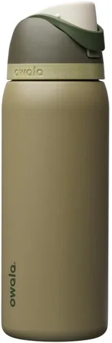 Vista 93 de Owala FreeSip - Acero inoxidable - 32 oz - Morado/Azul (pistas de esquí de los años 80)