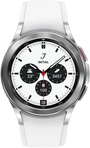 Vista 2 de SAMSUNG Galaxy Watch 4 - Reloj inteligente de 1.73 pulgadas (1.732 in) con correa adicional (negro), monitor de ECG para salud, fitness, correr