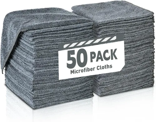 Vista 15 de TEAWOO Paños de limpieza de microfibra, paquete de 100 toallas de 5