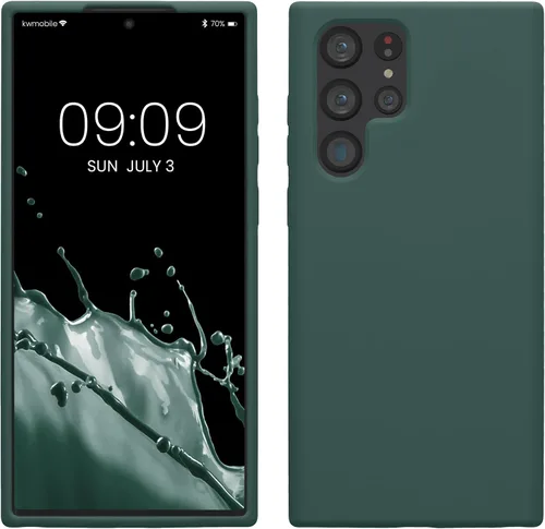 Vista 334 de kwmobile Funda compatible con Samsung Galaxy S9 - Funda de silicona TPU con acabado suave - Blue Reef
