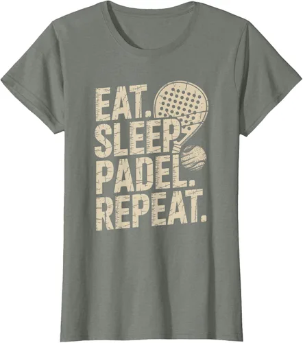 Vista 13 de Camiseta Eat Sleep Padel Repeat Padel Jugador de Tenis