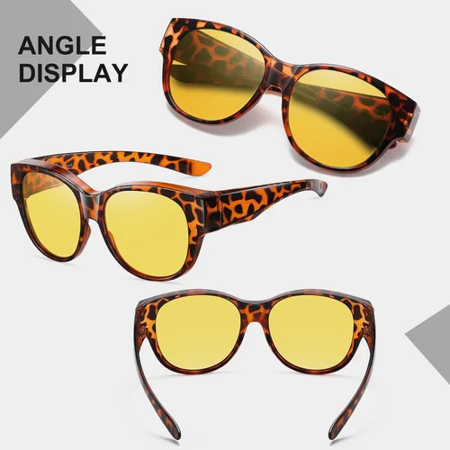 Vista 4 de HAOLOTA Gafas de sol polarizadas para mujer, lentes de sol de ojo de gato a la moda, con protección UV
