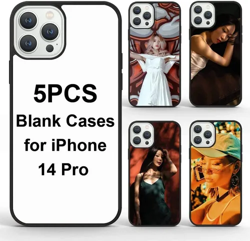 Vista 22 de Funda de teléfono de sublimación compatible con iPhone 11/5 piezas, prensa de calor personalizada imprimible en blanco, aluminio y TPU suave