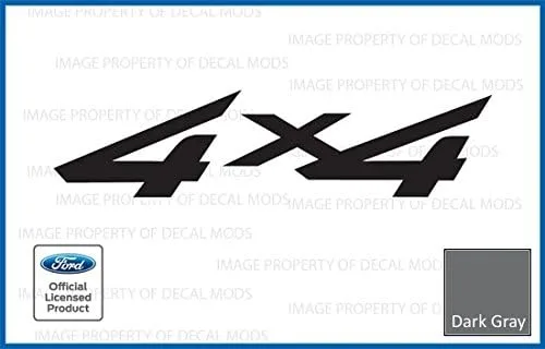Vista 3 de Adhesivos 4x4 para Ford F250 F350 (1997-2010) Negro - CB