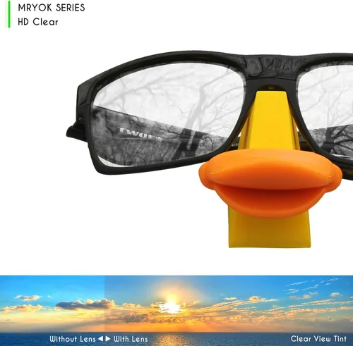 Vista 3 de Mryok Lentes de repuesto UV400 para Oakley Fuel Cell - HD Clear