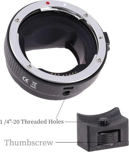 Vista 5 de Fotga Adaptador de montaje de lente de enfoque automático para control electrónico de apariencia EF-NEX para Canon EF EF-S lente compatible con Sony