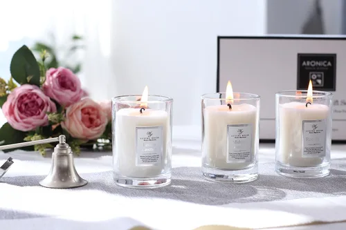 Vista 5 de Aronica Regalos secretos de Papá Noel para compañeras de trabajo, juegos de velas de lujo de las Escrituras para mujeres, juego de velas de regalo