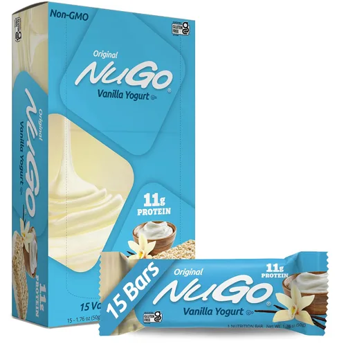 Vista 10 de NuGo Barra de proteínas, café, 0.39 oz de proteína, sin gluten, 15