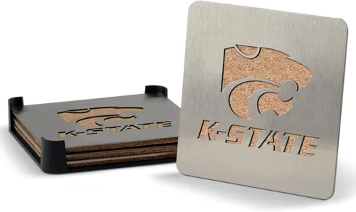 Vista 37 de YouTheFan NCAA Boasters, juego de posavasos de 4 piezas
