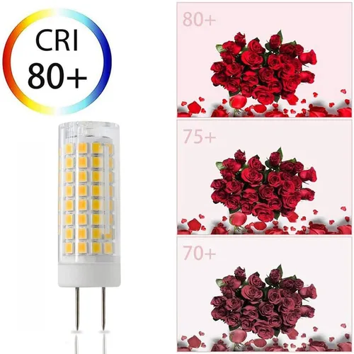 Vista 7 de Bombilla LED G8, repuesto de bombilla halógena de 75 W, regulable 7 W, 750 lúmenes, CA 120 V, base bipin GY8.6/G8, blanco cálido 3000 K para luz