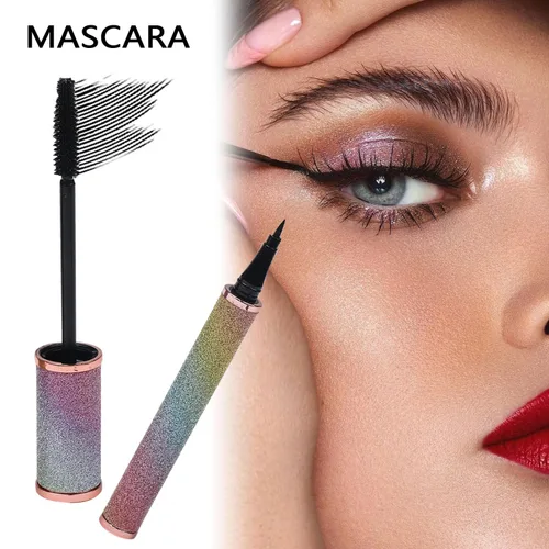 Vista 5 de Kit de maquillaje todo en uno, kit completo multiusos esencial con paleta de sombras de ojos, brillo de labios, base, rímel, lápiz de cejas